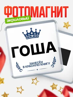 Купить магнит сувенирный 65мм Гоша — король красной книги с доставкой по России